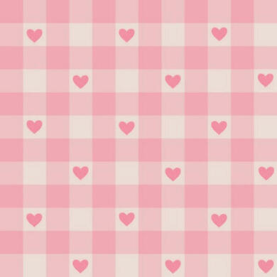 plaid pink heart