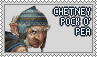 chetney pock o' pea with text
