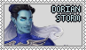 dorian storm with text