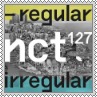 nct 127 regular irregular album cover square stamp