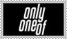 onlyoneof logo stamp