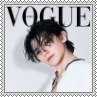 Vogue cover with Woozi from Seventeen square stamp